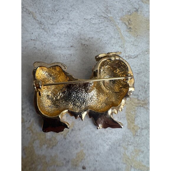 Maltese Dog Rhinestone Brooch Pin Gorgeous - Picture 8 of 10